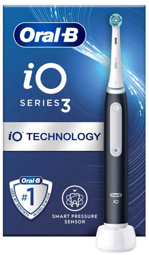 Elektryczna szczoteczka do zębów Oral-B (iO3 Matt Black). Szczoteczki elektryczne i irygatory