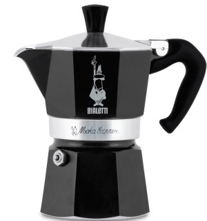 Kawiarka Bialetti Cafeteira Moka Espresso na 1 filiżankę 60 ml czarna (AGDBLTEXP0058). Kawiarki