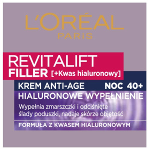 Krem przeciwzmarszczkowy L'Oreal Paris Revitalift Filler z kwasem hialuronowym na noc 50 ml (3600523201501). Kremy do twarzy