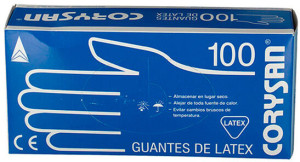 Rękawiczki medyczne Corysan Latex Gloves Medium Size 100 szt (8470002102941). Rękawiczki medyczne