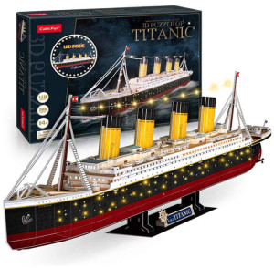 3D Puzzle Cubic Fun Titanic LED 266 elementów (6944588205218). Puzzle i układanki