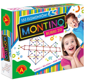 Klocki konstrukcyjne Alexander Montino 3D Rurki 155 elementów (5906018022735). Klocki
