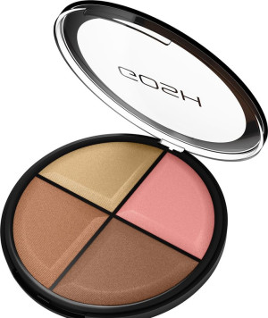 Paleta rozświetlaczy Gosh Contour Strobe 002 Medium w kamieniu 20 g (5711914088200). Rozświetlacze do twarzy