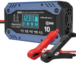 Ładowarka Qoltec Intelligent charger for STD AGM GEL LiFePO4 12-24V 10A. Prostowniki