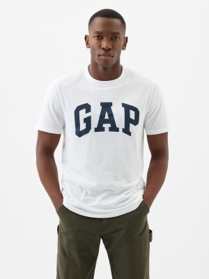 T-shirt męski bawełniany długi GAP 856659-03 M Biały (1200132689343). T-shirty męskie