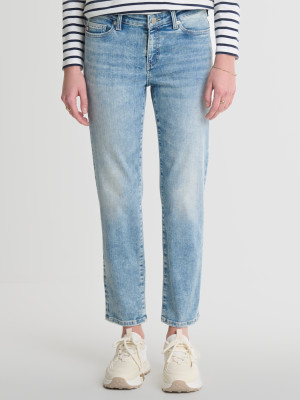 Jeansy regular fit damskie Big Star Adela Cropped W27L30 Niebieskie (5900714707064). Jeansy damskie