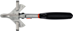 Nożyczki do plastiku, gumy, winylu YATO: dł. 245 mm, do cięcia pod kątem 22,5° i 45°, CrV YT-18960 (5906083064388). Nożyce do metalu
