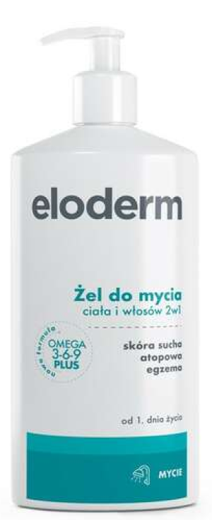 Żel do mycia ciała i głowy Eloderm 2 in 1 From Day 1 of Life 400 ml (5903060616035). Kosmetyki pielęgnacyjne dla dzieci i niemowląt