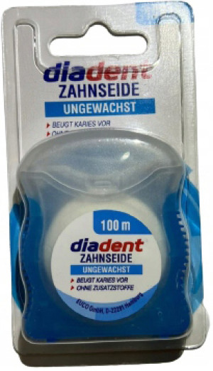 Nić dentystyczna Diadent Bez wosku 100 m (4311596630141). Nici dentystyczne i flossery
