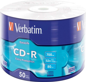 Verbatim CD-R 700 MB 52x Wrap 50 szt. (43787). Płyty CD, DVD, Blu-Ray
