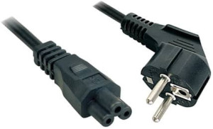 Kabel Lindy Schuko - C5 M/F 2 m Black (4002888304054). Kable, adaptery i przejściówki