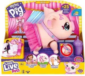 Figurka interaktywna Cobi Little Live Pets Świnka Baletnica (5902251500009). Zabawki interaktywne dla dzieci