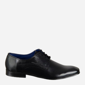Buty derby męskie Bugatti BUG3116660510001000 43 Czarne (4061184131467). Półbuty męskie