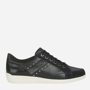 Sneakersy damskie Geox D0468H08577-C9999 39 25.4 cm Czarne (8050036010223). Buty sportowe damskie