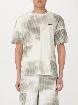 Koszulka męska bawełniana Calvin Klein K10K112948-0F5 M Beżowa (8720109267181). T-shirty męskie