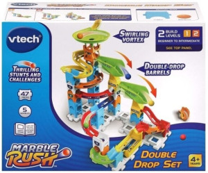 Tor kulkowy Vtech Marble Rush Double Drop 47 elementów (3417765296321). Zestawy zabawek dla dzieci