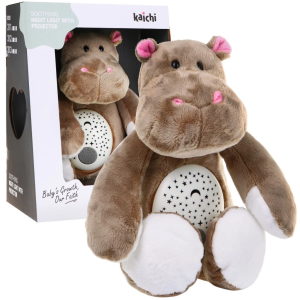 Lampka nocna dla dzieci z projektorem Kaichi Hipcio Pluszowy hipcio (5903864913071). Lampki nocne