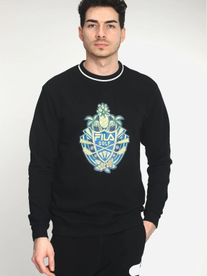 Bluza bez kaptura męska elegancka Fila FAM0368-80010 M Czarna (4064556392992). Bluzy bez kaptura męskie