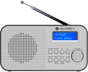 Radio GoGEN DAB 300 N Srebrny (GOG-DAB300N). Wieże stereo