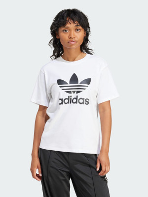 Koszulka damska bawełniana adidas Originals IR9534 XS Biała (4066757403408). T-shirty damskie