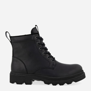 Zimowe trapery męskie skórzane ECCO Grainer M 214724-01001 43 Czarne (194890800335). Buty męskie za kostkę