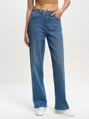 Jeansy regular fit damskie Big Star Meghan-485 W29L30 Błękitne (5900714562793). Jeansy damskie