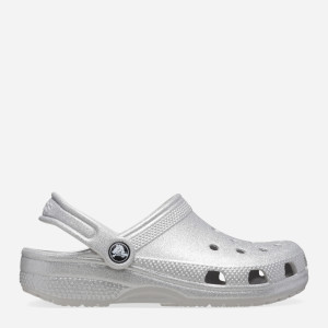 Chodaki dziecięce dla dziewczynki Crocs Classic Glitter Kids Clog T 206992-0IC 25-26 Srebrne (196265550470). Chodaki dziewczęce