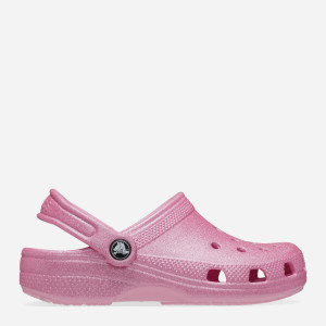 Chodaki dziecięce dla dziewczynki Crocs Classic Glitter Kids Clog T 206992-6XE 23-24 Różowe (196265650712). Chodaki dziewczęce