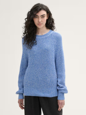 Sweter damski Tom Tailor 1043309 S Błekitny (4068127362155). Swetry damskie