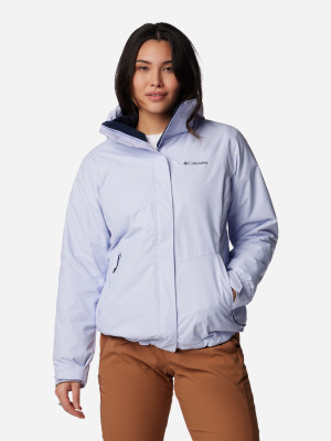 Kurtka wiatrówka damska Columbia Bugaboo III Fleece Interchange Jacket 2087821581 S Fioletowa (195981118605). Kurtki wiatrówki damskie