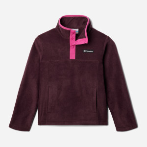 Bluza dla dziewczynki nierozpinana bez kaptura Columbia Steens Mtn II 1/4 Snap Fleece Pull-Over 2087881607 164-170 cm Bordowy/Różowy (195981090345). Bluzy rozpinane dziewczęce