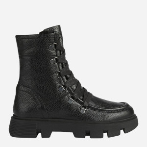 Trapery damskie skórzane Geox D26UAG00046-C9999 36.5 Czarne (8050036781994). Buty za kostkę damskie