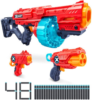 Wyrzutnia Zuru X-Shot Turbo Fire + Fury 4 + Micro (193052040213). Bronie dla dzieci