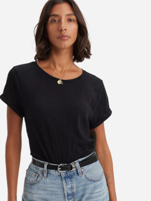 Koszulka damska bawełniana Levi's Margot A7247-0003 XS Czarna (5401128907397). T-shirty damskie
