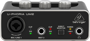 Interfejs audio Behringer U-Phoria UM2 (4033653170888). Interfejsy audio