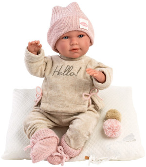 Lalka bobas Llorens Płacząca Mimi z poduszką 42 cm (8426265740208). Lalki Bobasy