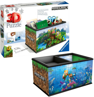3D Puzzle Ravensburger Szkatułka Minecraft 108 elementów (4005556112869). Puzzle i układanki