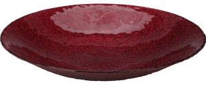 Misa dekoracyjna Home Styling Collection szklana czerwona (8720573247221). Talerze i salaterki