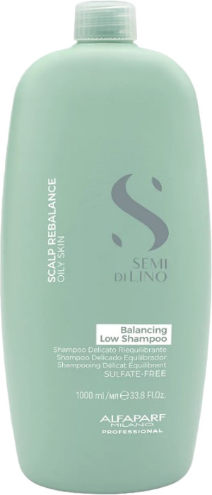 Szampon do przetłuszczającej się skóry głowy Alfaparf Semi Di Lino Scalp Rebalance 1000 ml (8022297095929). Szampony