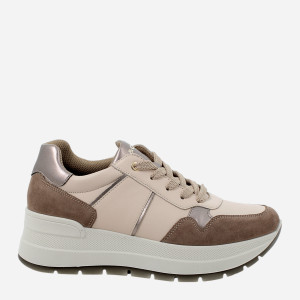 Sneakersy damskie na wysokiej platformie Igi&Co 6675411 41 25.5 cm Beżowy/Brązowy (6675411410409). Buty sportowe damskie