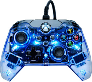 Kontroler przewodowy PDP Afterglow Prismatic do Xbox Series/Xbox One/PC Transparent-Blue (049-005-EU). Kontrolery do gier