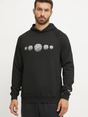 Bluza z kapturem męska Reebok Hoopwear Hoodie 100205188 XL Czarna (1200143933824). Bluzy z kapturem męskie