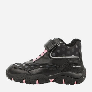 Zimowe trzewiki dziecięce dla dziewczynki Geox Sneakers B16H1A054FU-C0618 22 Czarne (8050036400451). Botki i trzewiki dziewczęce