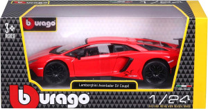 Metalowy model samochodu BBurago Lamborghini Aventador LP 750-4 1:24 Czerwony (4893993210794). Kolekcjonerskie modele pojazdów
