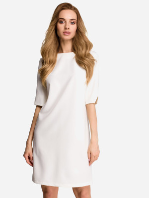 Sukienka tunika damska elegancka Stylove S113 86454 XL Ecru (5903068413308). Sukienki damskie