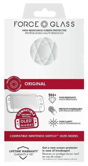 Szkło ochronne Bigben Force Glass dla Nintendo Switch OLED (3665962018592). Szkła hartowane