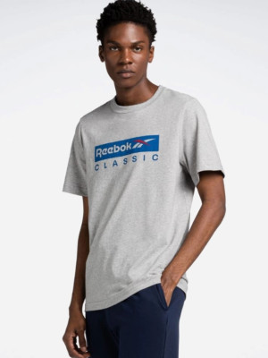 Koszulka męska bawełniana Reebok Gs Reebok Classic Ss 100071169 S Szara (4066761060932). T-shirty męskie
