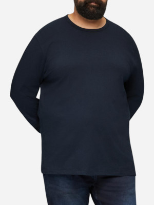 Lonsleeve męski s.Oliver 10.3.16.12.130.2159197-5978 3XL Ciemnogranatowy (4099976487744). Koszulki longsleeve męskie