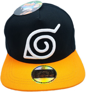 Czapka z daszkiem męska Pierrot Naruto Shippuden One Size Czarna-żółta (8436580112215). Gadżety dla graczy