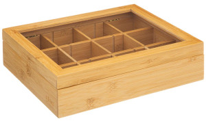 Herbaciarka 5five Simply Smart bambusowa 23 x 28 x 7 cm (3560231536312). Słoiki i pojemniki